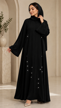 Noir Blossom Abaya