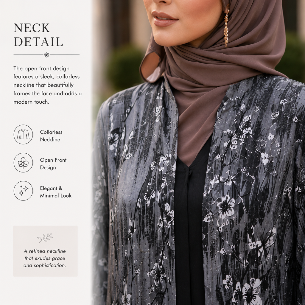 Moonlight Bloom Abaya