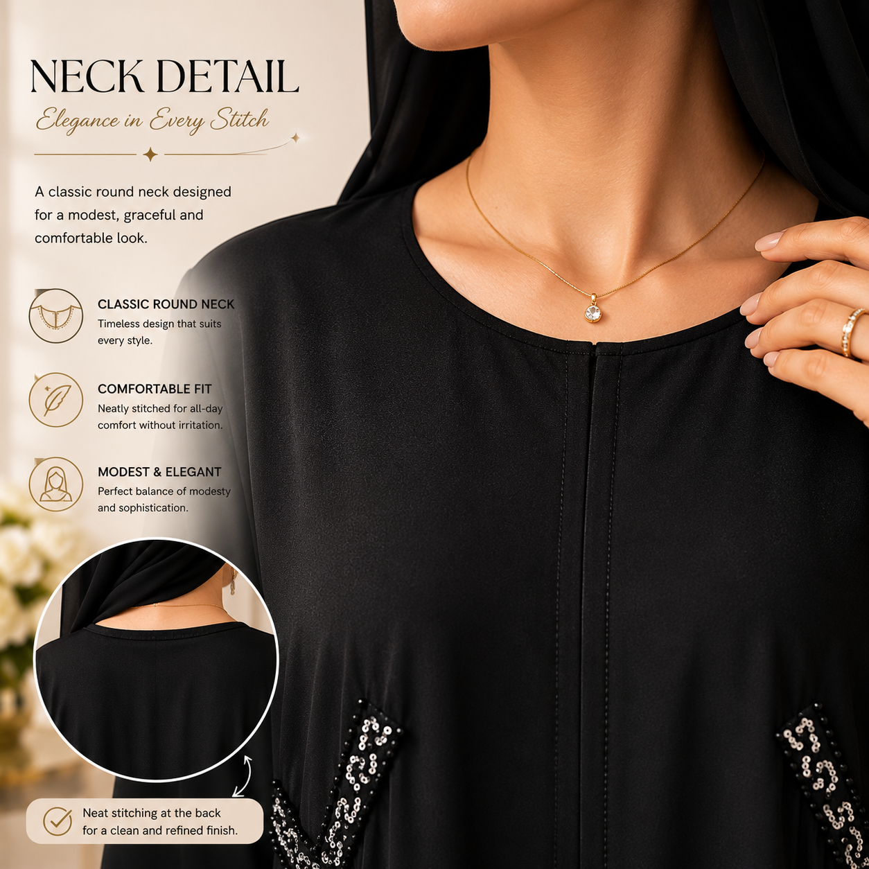 Royal Noir Abaya