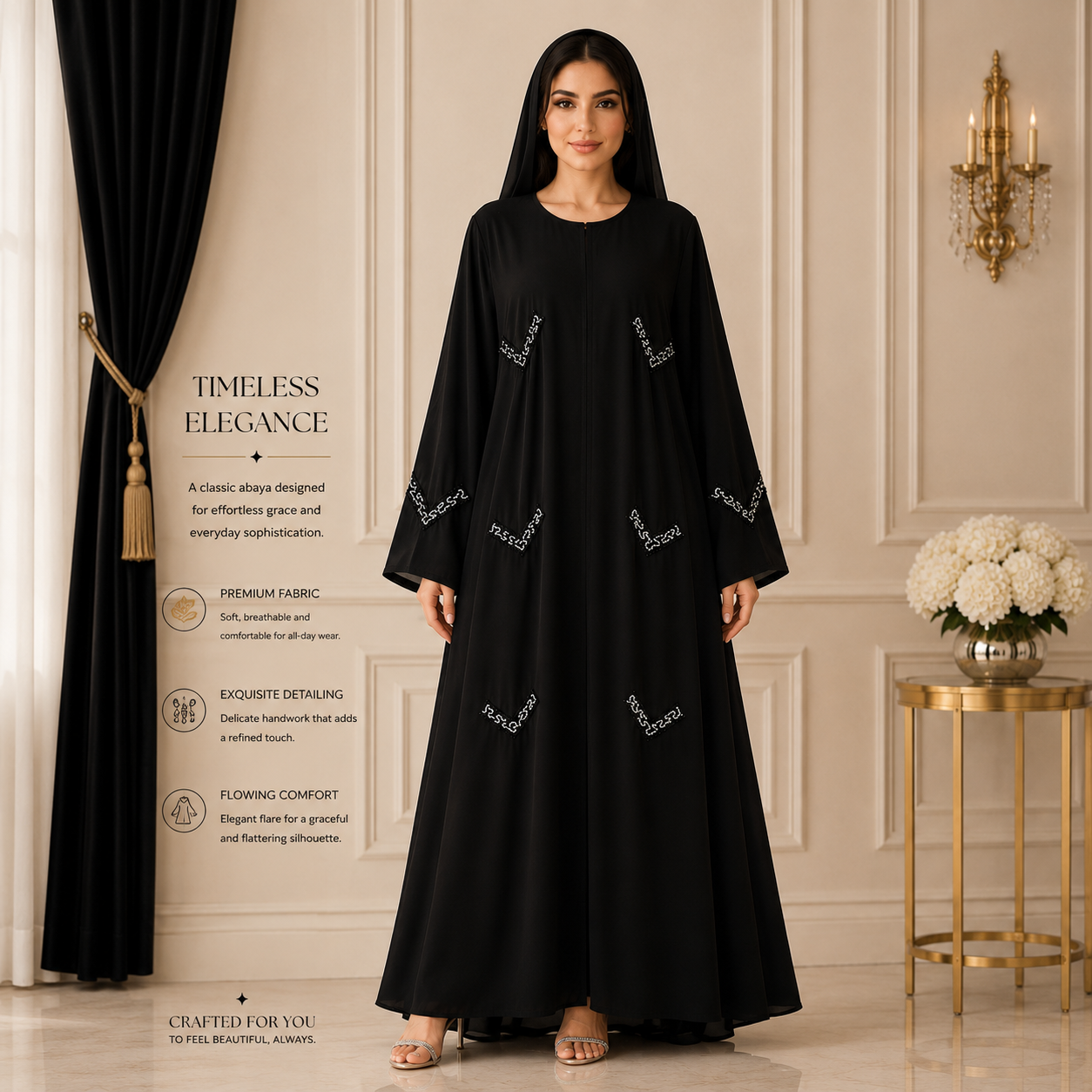 Royal Noir Abaya
