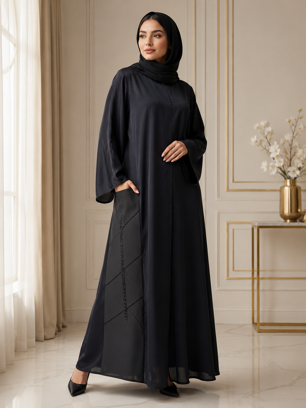 Midnight Grace Abaya