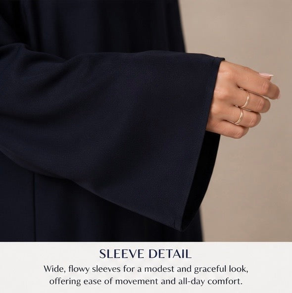 Midnight Bloom Abaya ✨