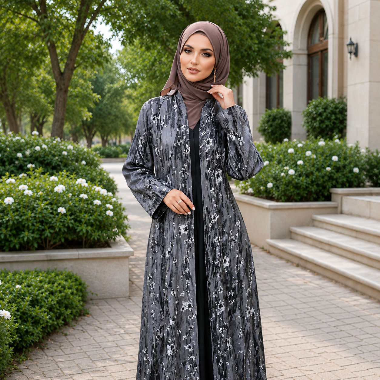 Moonlight Bloom Abaya